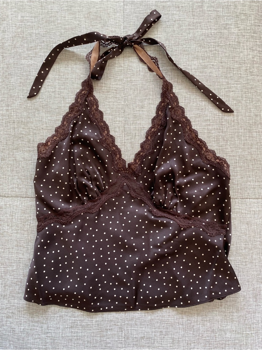 Reformation Monica Silk Top in Colette Dot - Picture 3 of 5